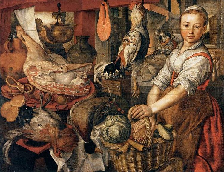 Joachim Beuckelaer Kitchen Interior china oil painting image